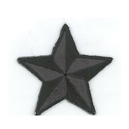 Ecusson thermocollant étoile noir 3.5cm
