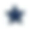 Ecusson thermocollant étoile bleu 3.5cm