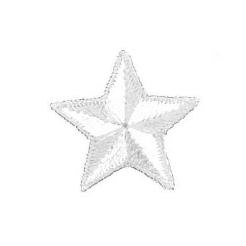 Ecusson thermocollant étoile blanc 2.5cm