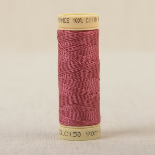 Bobine fil coton 90m fabriqué en france - rose vesuve c150