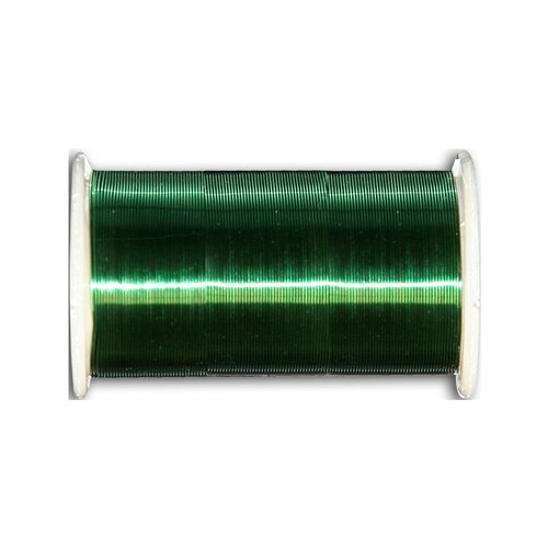 Bobine de fil laiton 10m 100% cuivre vert sapin c015
