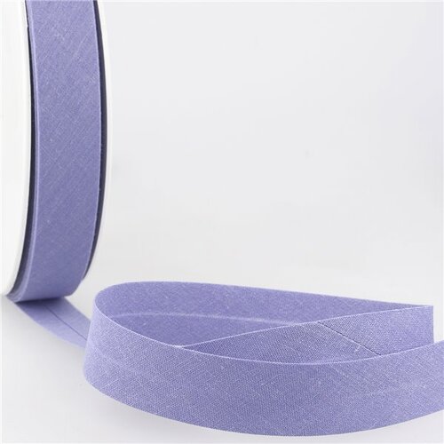 Biais replié tout textile bleu violet au mètre fabriqué en france