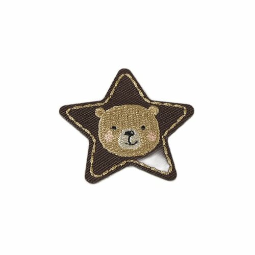 Ecusson thermocollant animaux stars ours 4cm x 4cm