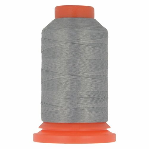 Lot de 3 bobines fil mousse polyester 1000m fabriqué en france pour surjeteuse gris