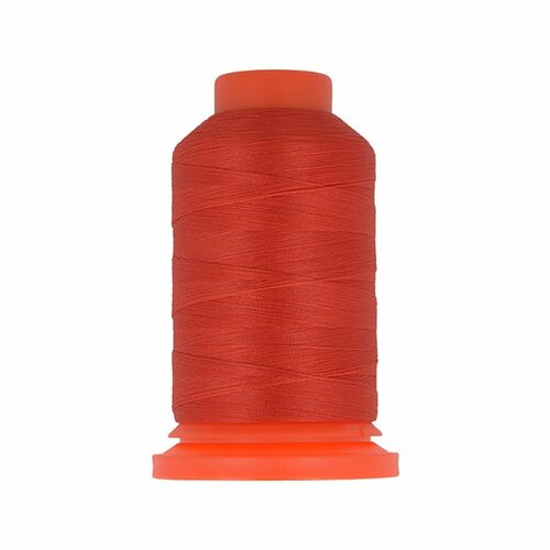 Lot de 3 bobines fil mousse polyester 1000m fabriqué en france pour surjeteuse rouge
