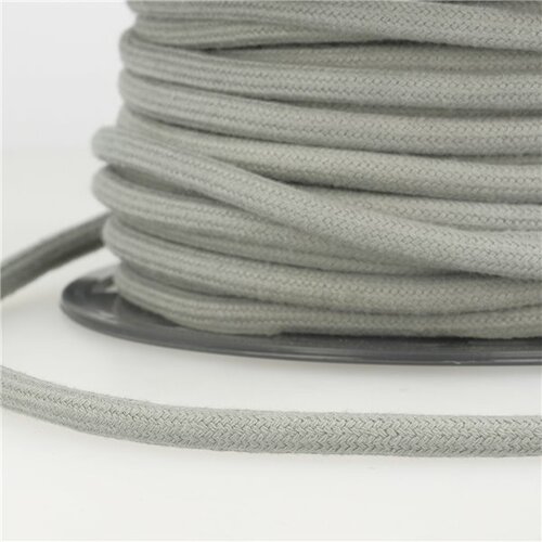 Bobine 20m cordon coton gris clair 8mm
