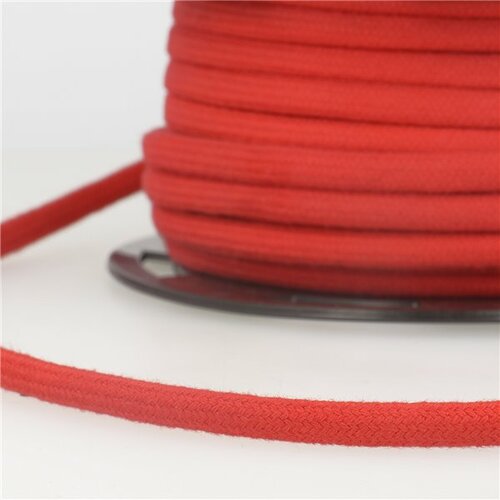 Bobine 20m cordon coton rouge 8mm