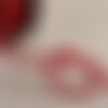 Bobine 25m cordon tresse métallisé rouge/or 6mm