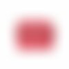 Boîte à couture 18,5x26x16cm pois blancs fonds rouge