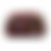 Boîte à couture 20x20x11cm bulles fuchsia fonds noir