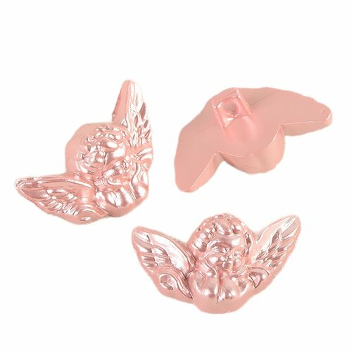 Bouton ange 28mm rose
