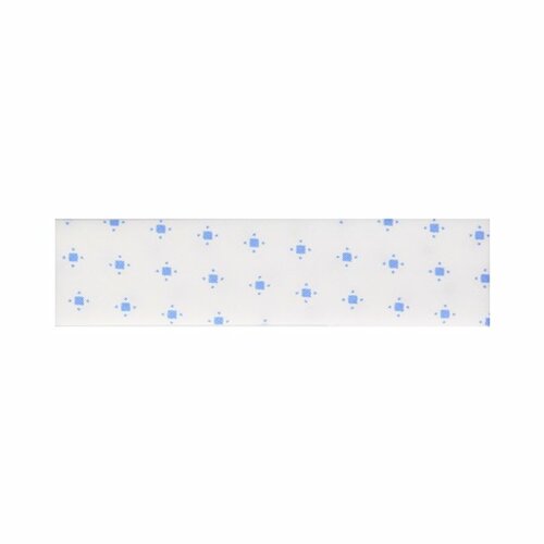 Biais replié fantaisie 20mm blanc/bleu layette au mètre