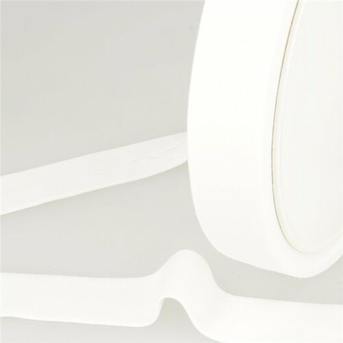 Bobine 20m biais 27mm 100% coton bio-organic blanc