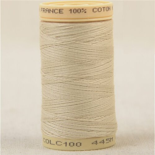 Bobine fil 100% coton made in france 445m - ecru c100