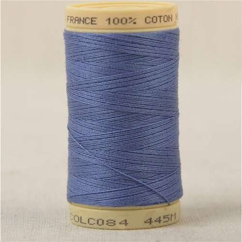 Bobine fil 100% coton made in france 445m - bleu petrole c84