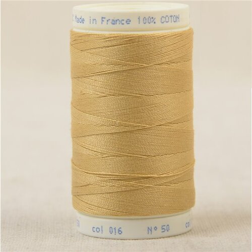 Bobine fil 100% coton made in france 445m - jaune mais c16