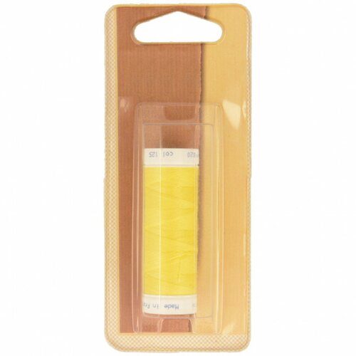 Bobine fil à coudre polyester 100m made in france - jaune jonquille c130