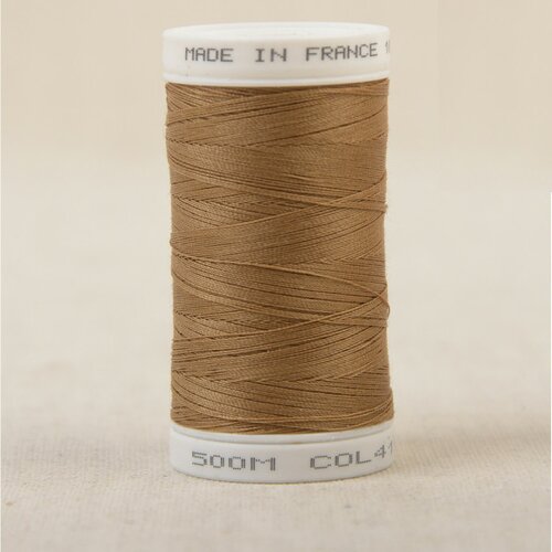 Fil à coudre en polyester 500m - marron whiskey c411