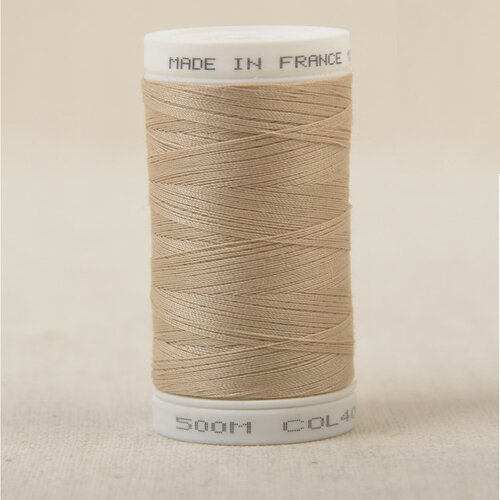 Fil à coudre en polyester 500m - santa fe beige c401
