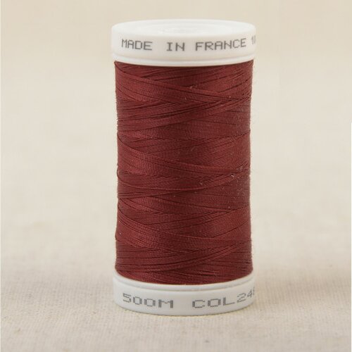 Fil à coudre en polyester 500m - cerise c248
