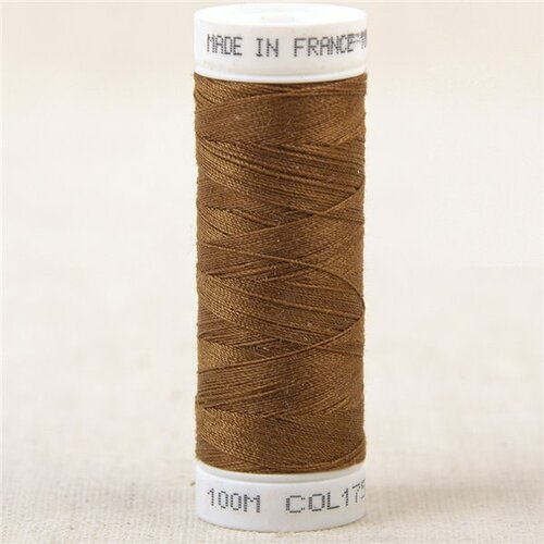 Fil à coudre polyester 100m made in france - marron missouri 175