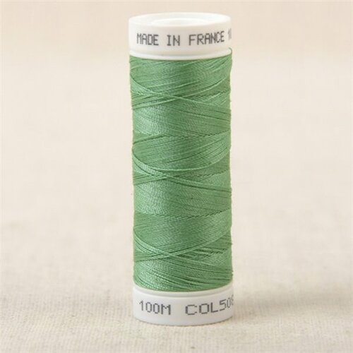 Fil à coudre polyester 100m made in france - vert tisane 508