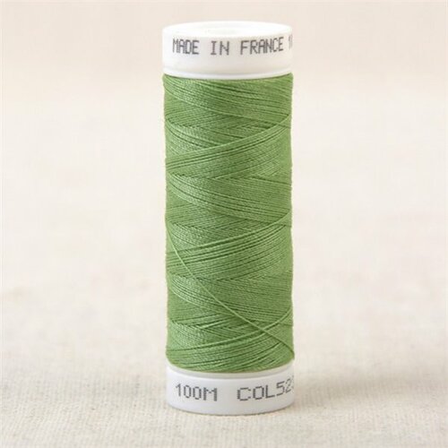 Fil à coudre polyester 100m made in france - vert basilic 523