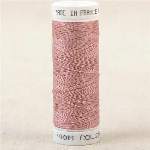 Fil à coudre polyester 100m made in france - rose nymphe 206