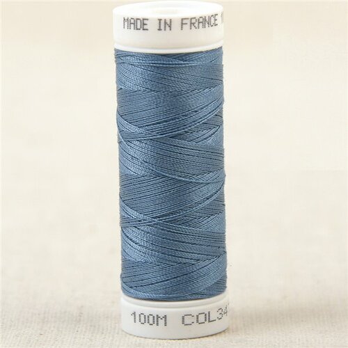 Fil à coudre polyester 100m made in france - bleu horizon 347