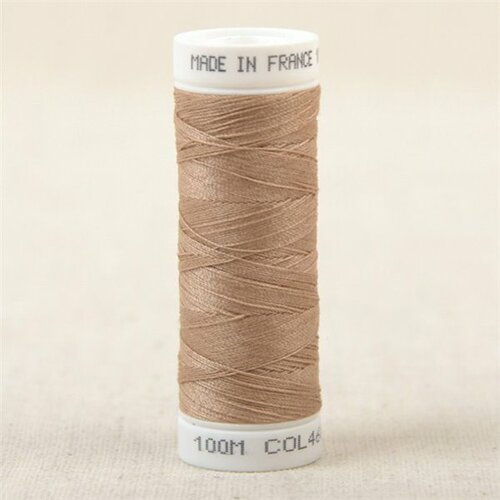 Fil à coudre polyester 100m made in france - beige chacal 460