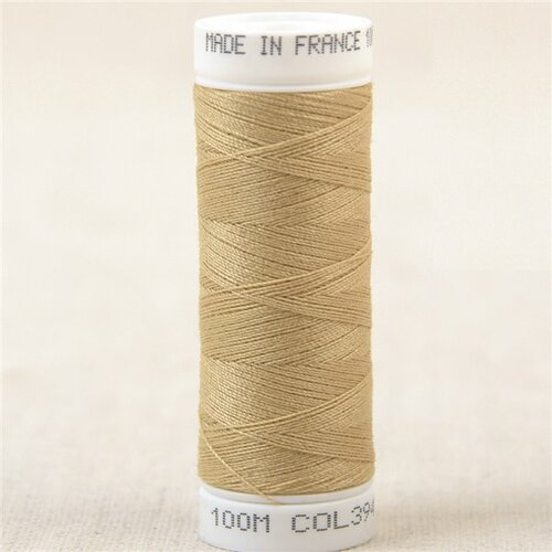 Fil à coudre polyester 100m made in france - beige etoure 394