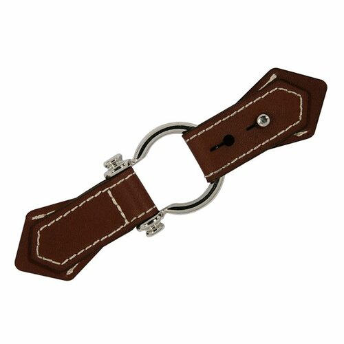 Brandebourg cuir marron 170mm
