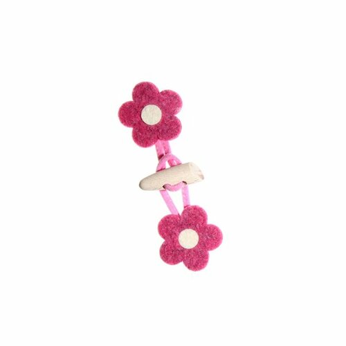 Brandebourg feutrine fleur 11cm rose