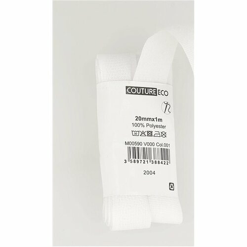 Fermeture accrochante 22mm 1mètre 100% polyester avec une partie velours et une autre crochet