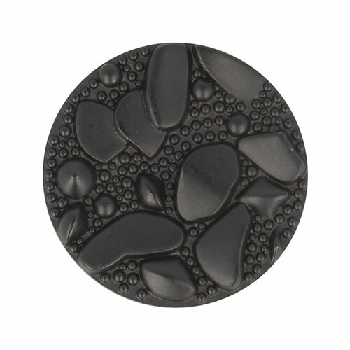 Lot de 6 boutons 3d noir