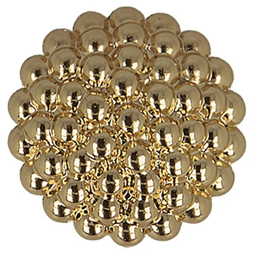 Lot de 6 boutons strass - or - 20mm