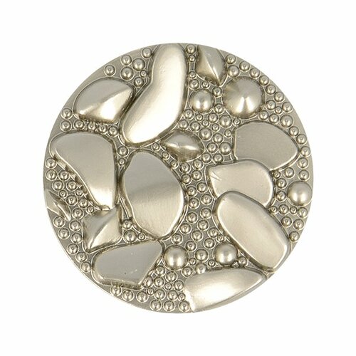 Lot de 6 boutons 3d argent vieilli