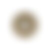 Bouton perles couleur vieil or - 10mm - vieil or