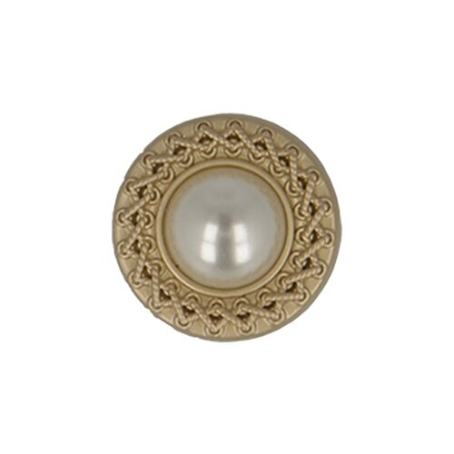 Bouton perles couleur vieil or - 10mm - vieil or