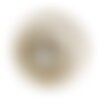 Bouton perles couleur vieil or - 20 mm - vieil or