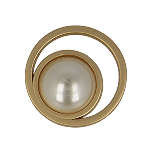Bouton perles couleur vieil or - 20 mm - vieil or