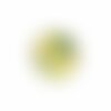 Ecusson thermocollant feeling good fond blanc 5x5cm
