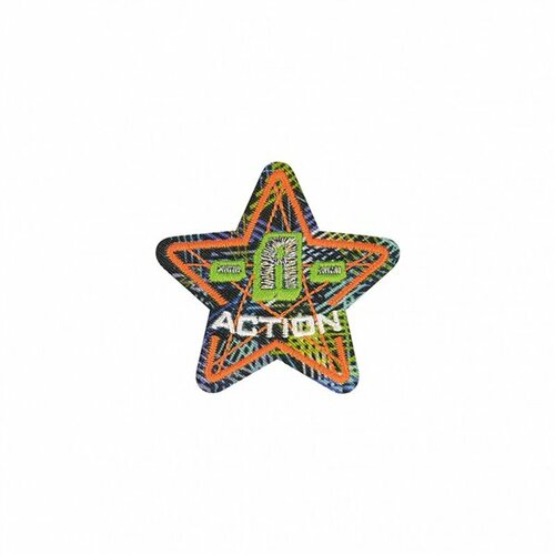 Ecusson thermocollant sport fluo action 5x5cm