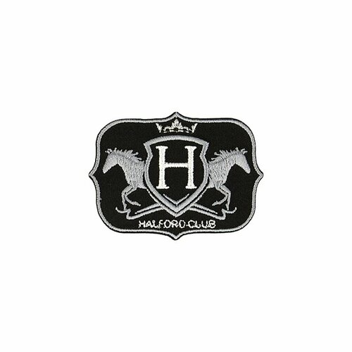 Ecusson thermocollant halford club gris 6cm x 4,4cm