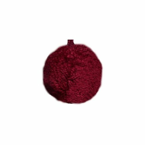 Lot de 18 pompons ronds 30mm bordeaux