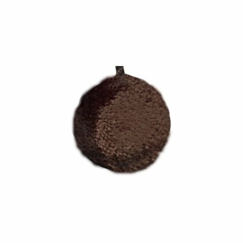 Lot de 18 pompons ronds 30mm marron