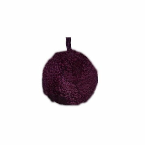 Lot de 24 pompons ronds 18mm aubergine