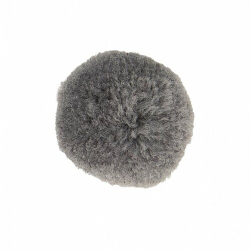 Lot de 9 pompons doux gris cendre 25mm