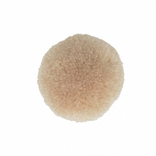 Lot de 9 pompons doux beige pierre 25mm