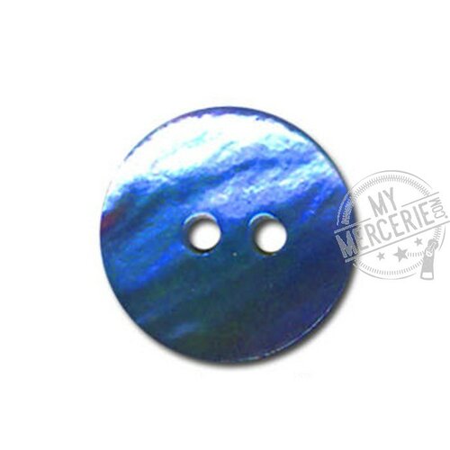 Lot de 6 boutons en nacre couleur turquoise